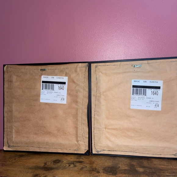 2 Wooden Print frames  by Winterle Olson, Signed Vintage Prints, Decorative - Picture 9 of 12